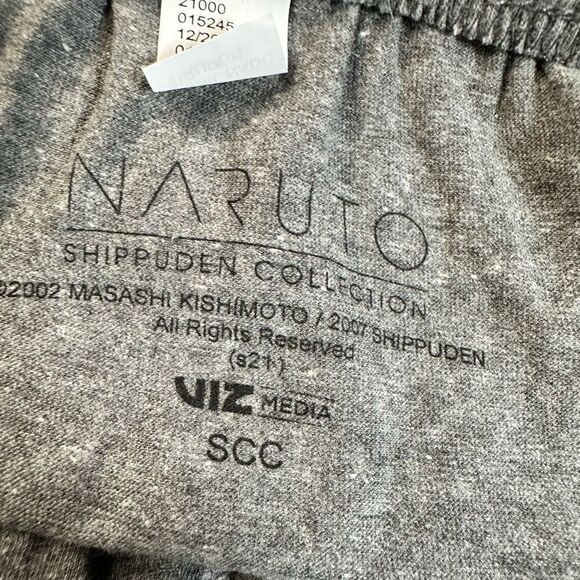 NWT Naruto Unisex Gray Graphic Lounge Jogger Pants Shippuden Ichiraku Ramen - XL - Picture 5 of 9